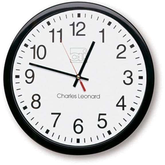 Charles Leonard Battery Operated Wall Clock