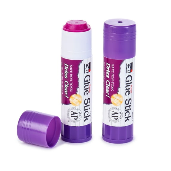 Charles Leonard CHL95674-3 0.74 oz Glue Stick - Purple - 3 per Pack - 12 Count