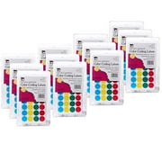 Charles Leonard Color Coding Labels, 0.75 Inch, Assorted Colors, 12000 Pieces