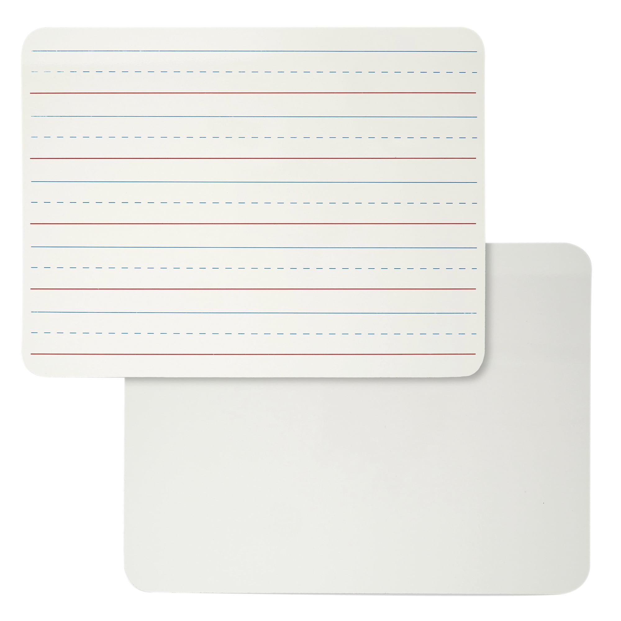Charles Leonard Dry Erase Magnetic Lapboard Set, 9x12", Double Sided-Plain/Lined, White, Sold as Set of 12 Boards (35135-12)