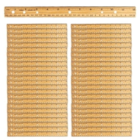 Wood Rulers for Office and School Use