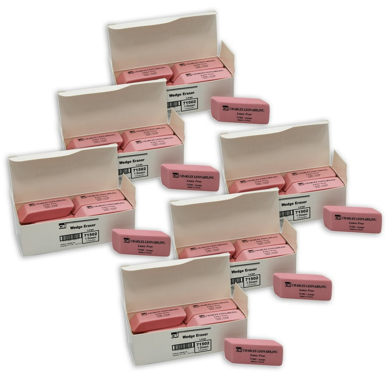 Charles Leonard Pencil Eraser Caps Pink 144/box (71541) - Save Out of the  Box - Save Out of the Box