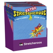 Charles Leonard Extra Stretcheroos Bookcovers, Assorted Colors, 36 Count