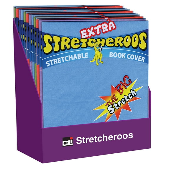 Charles Leonard Extra Stretcheroos Bookcovers, Assorted Colors, 36 Count