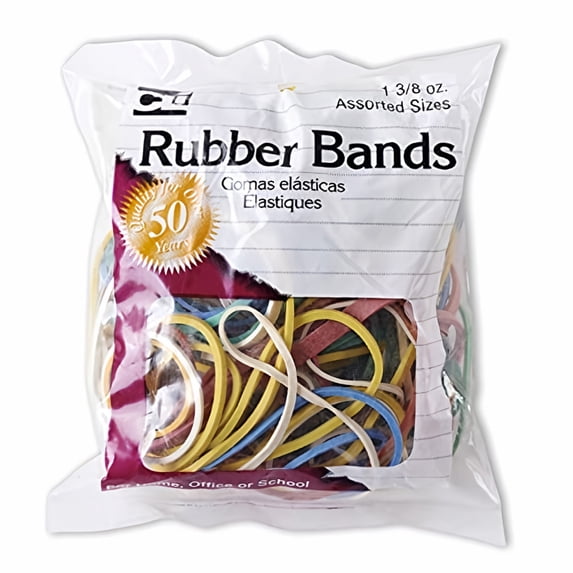 Charles Leonard Inc Rubber Bands 1 3/8 Ounce Bags (Pack of 5)