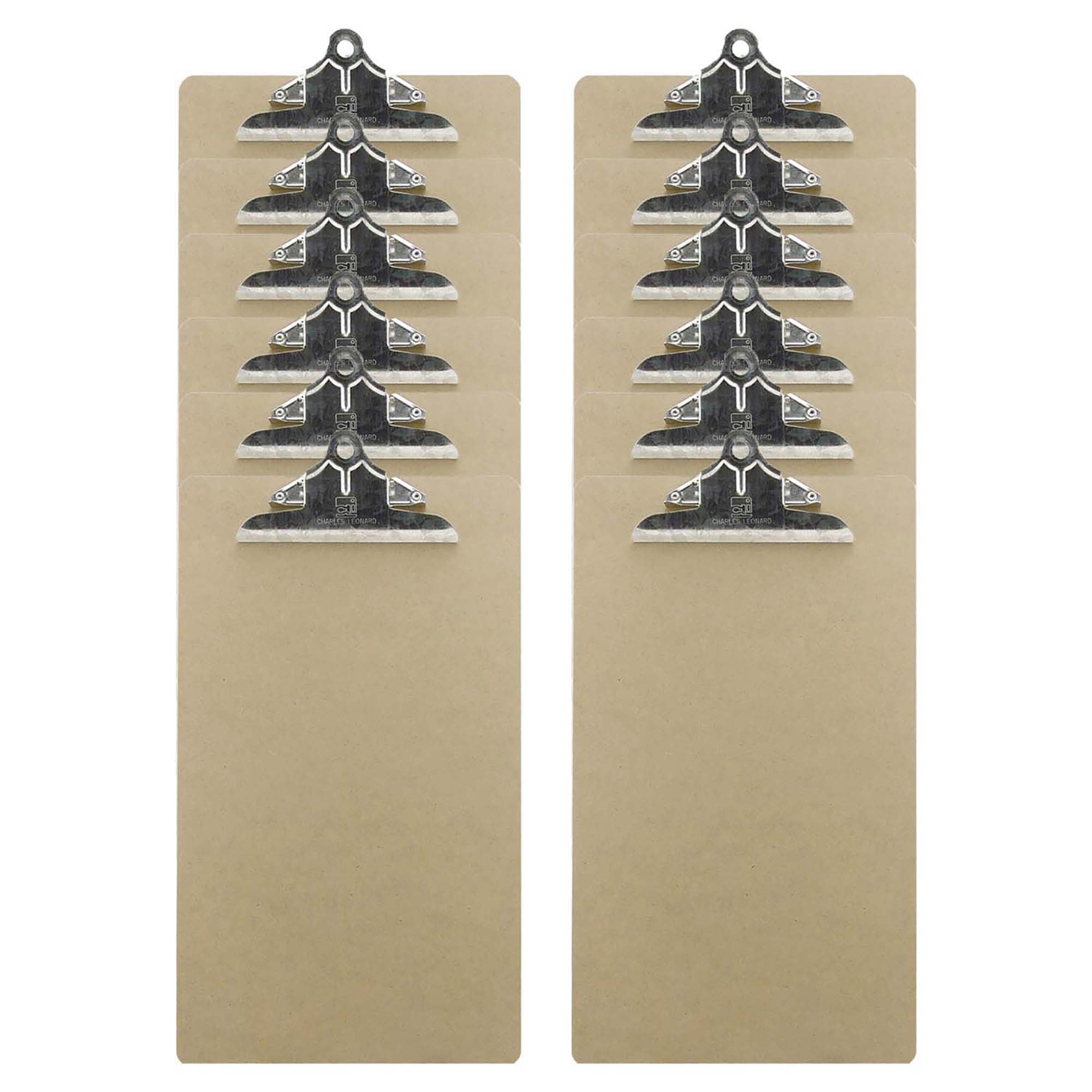 Charles Leonard Masonite Clipboard, Legal Size, 12 Count