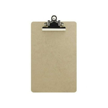 Charles Leonard Memo Size Masonite Clipboard, Two Sided Smooth, Brown, 6 x 9.5 Inch, 1 Each (89001)