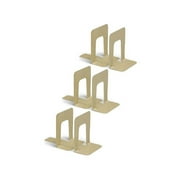 Charles Leonard Bookends, 9" Height, Tan, 2 Per Set, 3 Sets