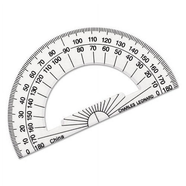 Open Center Protractor, Plastic, 4 Open Center Protractor, Plastic, 4