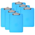 thumbnail image 1 of Charles Leonard Plastic Clipboard, Letter, Neon Blue, 6 Count, 1 of 2