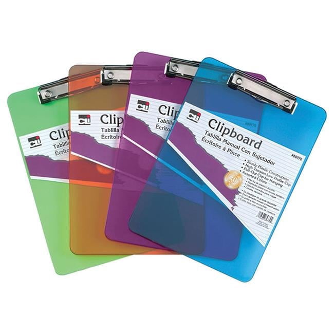 Charles Leonard  Plastic Letter Clipboard - 6 Each