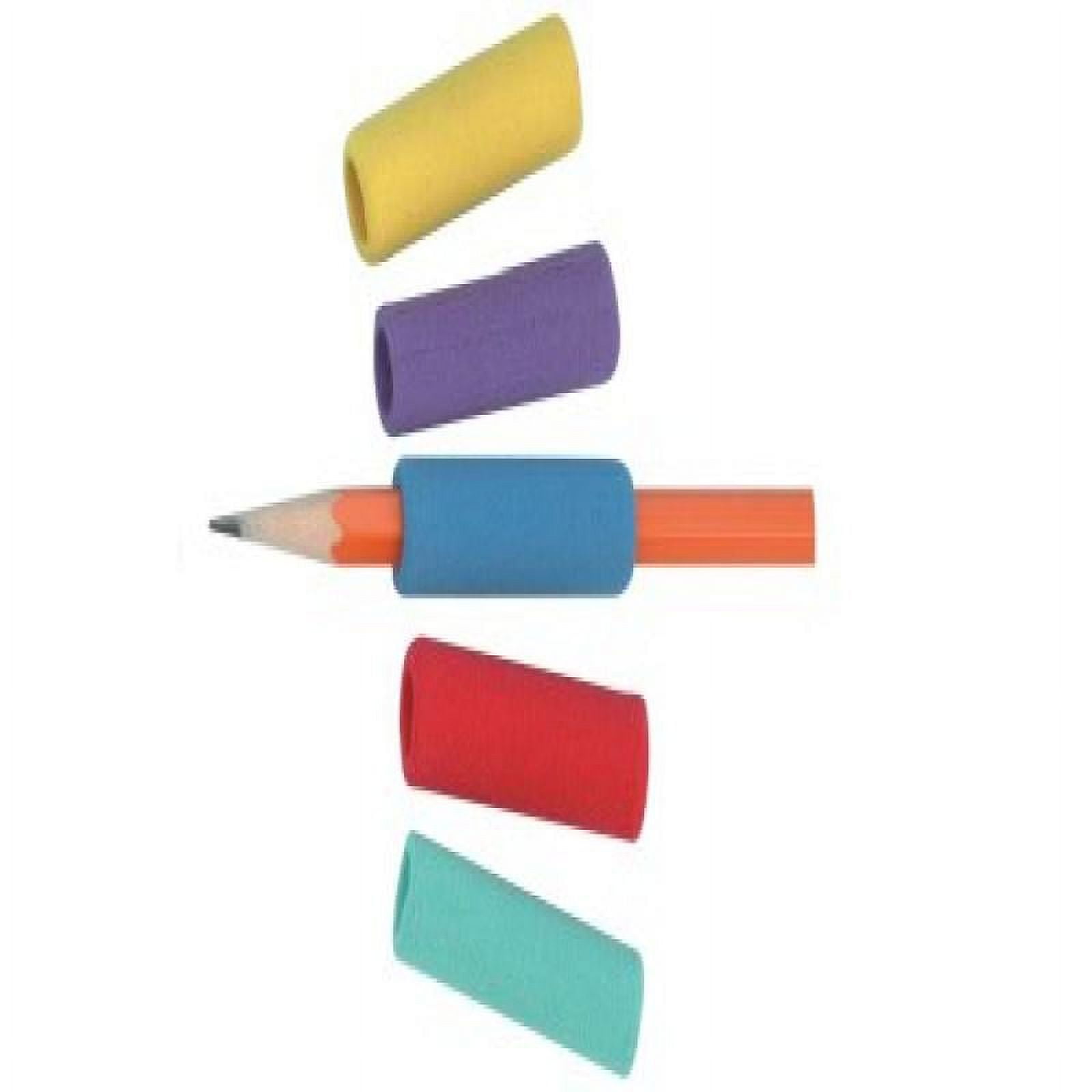 Charles Leonard Soft Cushioned Foam Pencil Grips, Assorted Colors, 50 ...