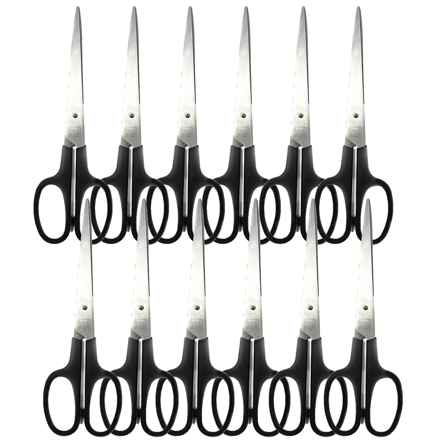 Charles Leonard Stainless Steel Shears, 7 Inch, Straight, 12 Count