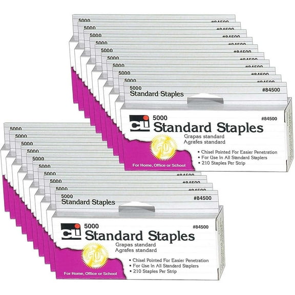Charles Leonard Standard Staples, 100000 Count