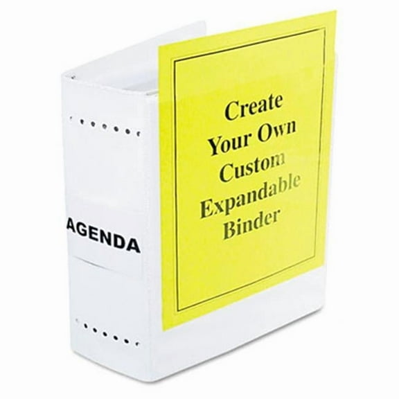 Charles Leonard Varicap6 Expandable 1-6 Post Binder - White/Clear