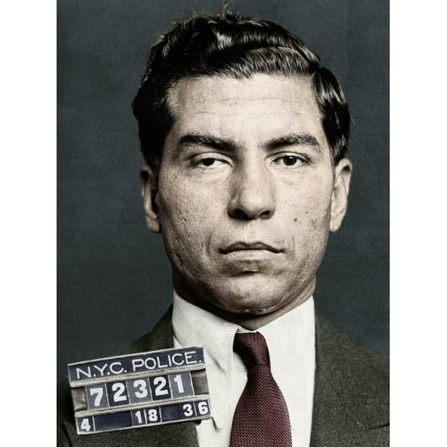 Charles 'Lucky' Luciano /N(1897-1962). American Gangster. Photographed By The New York City Police Department, 1936, Digitally Colored By Granger, Nyc. Poster Print by  (24 x 36)