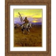 thumbnail image 1 of Charles M. Russell 2x Matted 20x24 Gold Ornate Framed Art Print 'Medicine Man [No. 4] ', 1 of 2