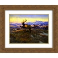 thumbnail image 1 of Charles M. Russell 2x Matted 24x20 Gold Ornate Framed Art Print 'The Exalted Ruler ', 1 of 2