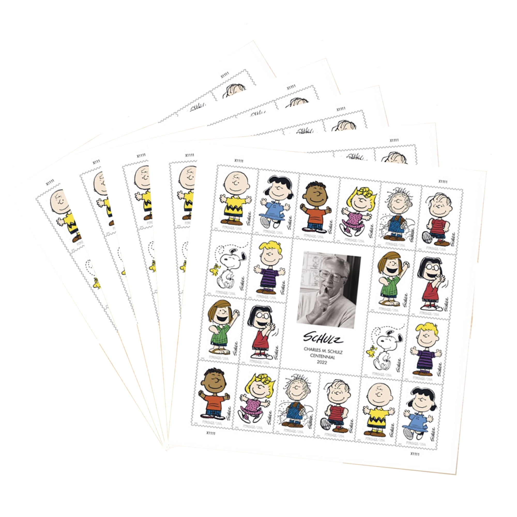 Charles M. Schulz USPS Forever US Postage Stamp 2 Sheets of 20