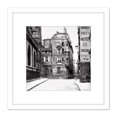 thumbnail image 1 of Charles Marville Turret Paris France Street Photo 8X8 Inch Square Wooden Framed Wall Art Print Picture with Mount, 1 of 4