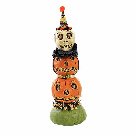Charles Mcclenning Halloween Totem - One Figurine 11.5 Inch, Polyresin - Skull Crepe Paper 24221