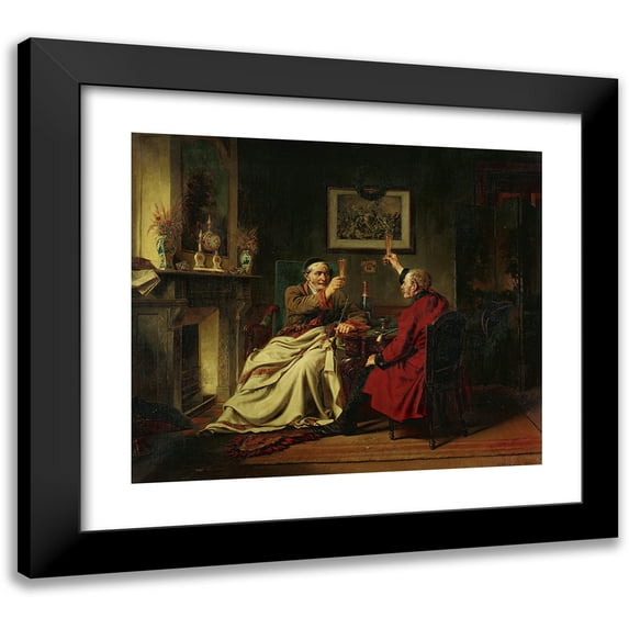 Charles Meer Webb 23x20 Black Modern Framed Museum Art Print Titled - The Toast (1877)
