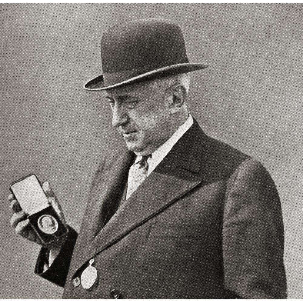 Charles Michael Schwab 1862 ___ 1939. American Steel Magnate. Seen Here With The Bessemer Gold