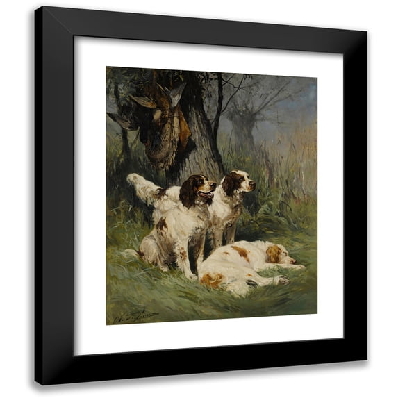 Charles-Olivier de Penne 20x24 Black Modern Framed Museum Art Print Titled - Awaiting the Master