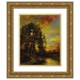 thumbnail image 1 of Charles P. Appel 20x24 Gold Ornate Framed and Double Matted Museum Art Print Titled - End of the Day, 1 of 4