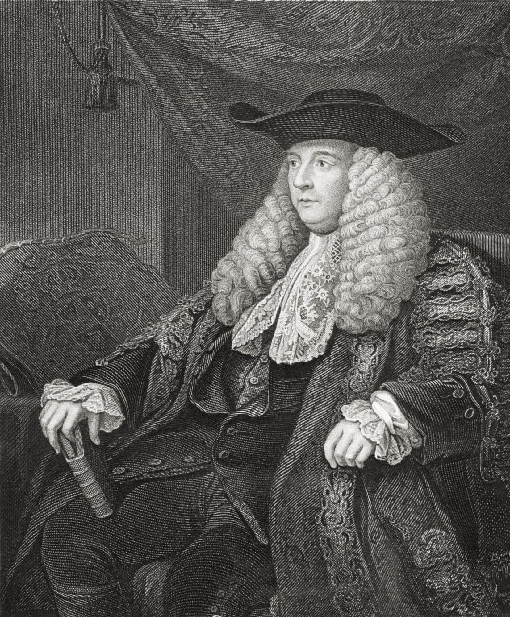 Charles Pratt 1St Earl Camden C 1714 To 1794 English Lawyer Judge And Whig Politician Drawn By H Warren From History Of Ireland Published C1854 Canvas Art - Ken Welsh Design Pics (26 x 32)