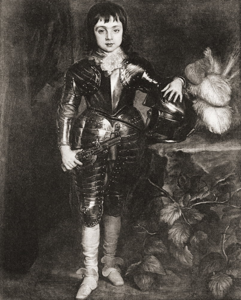 Charles Prince of Wales later Charles II 1630 Canvas Art - Ken Welsh Design Pics (12 x 15)