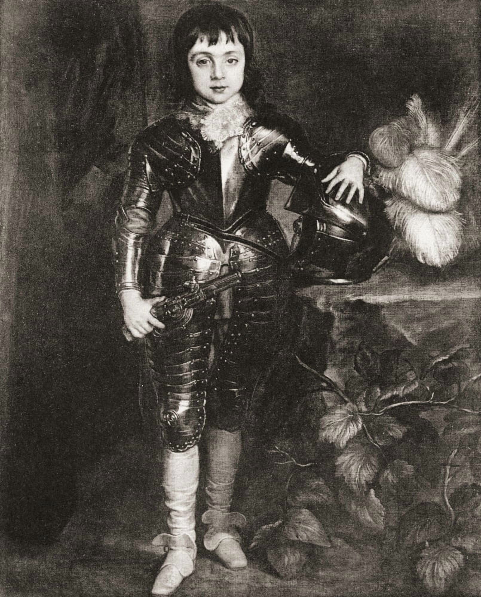 Charles Prince of Wales later Charles II 1630 Canvas Art - Ken Welsh Design Pics (24 x 30)