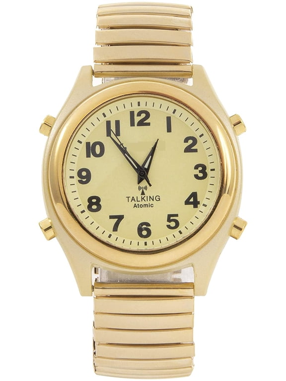 Atomic Talking Watch - Unisex Wristwatch w/Alarm Speaks Time, Day, Date & Year. Great for The Blind, Elderly or Visually Impaired - 8421