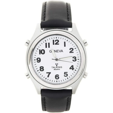 Charles Raymond Atomic Talking Wristwatch - Unisex Watch w/Alarm Speaks Time, Day, Date & Year. Great for The Blind, Elderly or Visually Impaired - 8421
