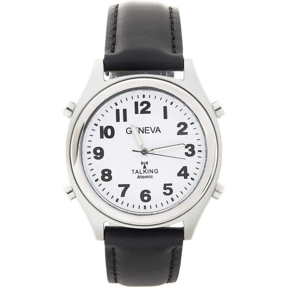 Charles Raymond Atomic Talking Wristwatch - Unisex Watch w/Alarm Speaks Time, Day, Date & Year. Great for The Blind, Elderly or Visually Impaired - 8421