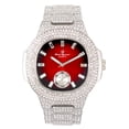 thumbnail image 1 of Charles Raymond Bigger is Better Oversized Diamonds or Baguette Diamonds for The Luxurious King. Your Style!! Your Choice!! - Bling-ed Out Oblong Metal Mens Watch, 1 of 3