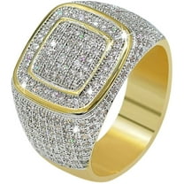 Charles Raymond Bling Bling Hip Hop Iced Out Luxury Men's Ring - 555