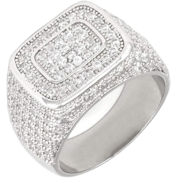 Charles Raymond Bling Bling Hip Hop Iced Out Luxury Men's Ring - 555