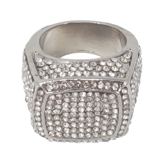 Charles Raymond Bling Bling Hip Hop Iced Out Luxury Men's Ring - Size 12