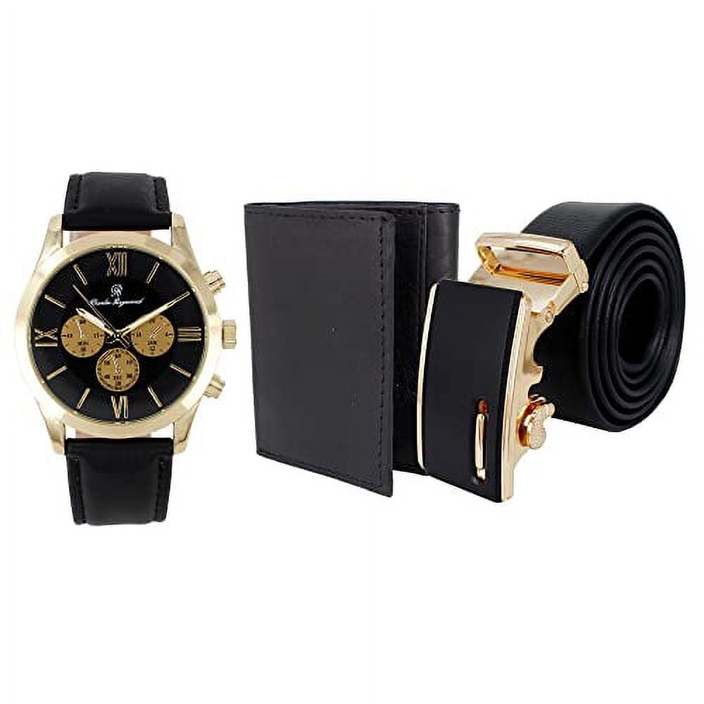 Charles Raymond Men Watch Gift Set PU Leather Wallet & Belt & Buckle Combo-  6047 | eBay