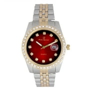 Charles Raymond Rolly Look Blinged Out to Shoot for The Stars - Designed for Kings w/ Big Demeanors! Stand Out w/This Diamond Iced Out Eye-Catching Dial Wristwatch - ST10355