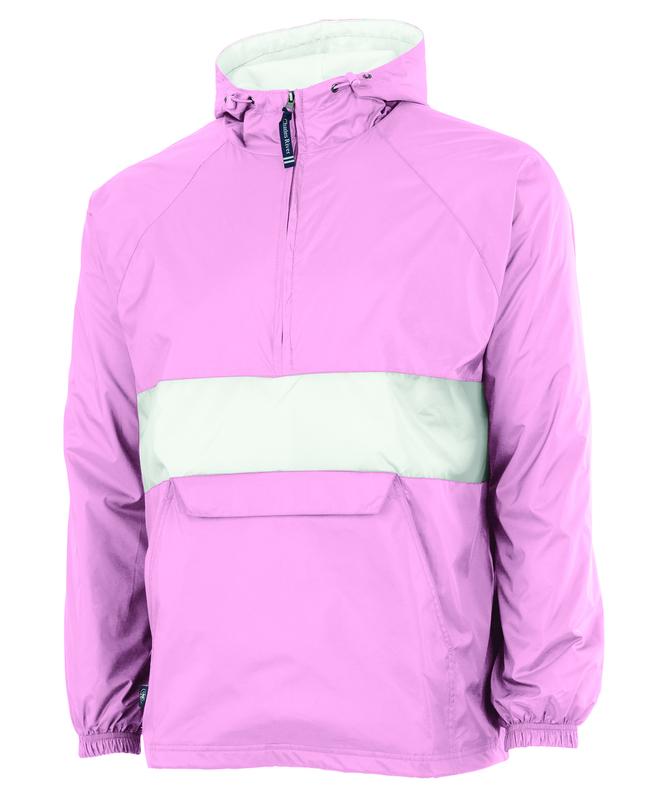 Charles River Adult Classic Striped Pullover in Pink/White XXL | 9908 - image 1 of 3