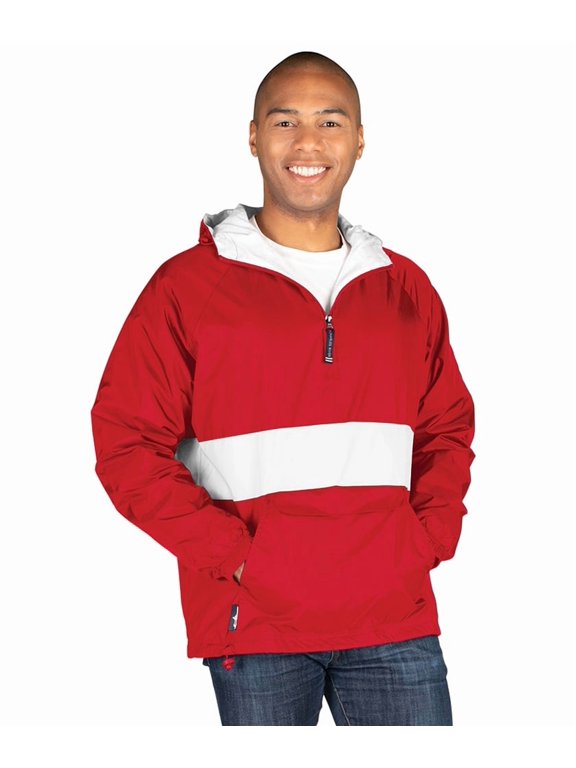 Apparel 9908 Classic Striped Pullover-Red/White-S