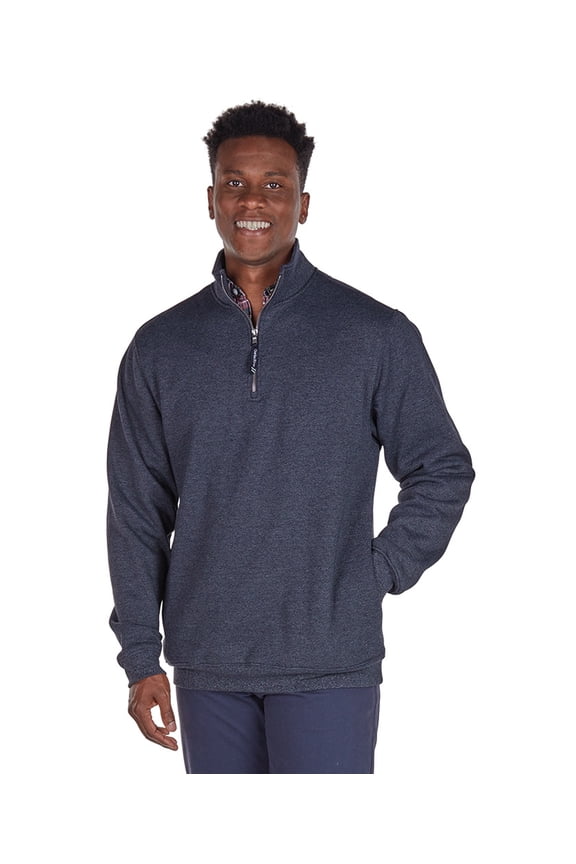Apparel 9359 Crosswind Quarter Zip Sweatshirt-Navy Heather-L