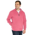 thumbnail image 1 of Charles River Apparel 9359 Crosswind Quarter Zip Sweatshirt-Preppy Pink-L, 1 of 4