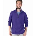 thumbnail image 1 of Charles River Apparel 9359 Crosswind Quarter Zip Sweatshirt-Purple-S, 1 of 4