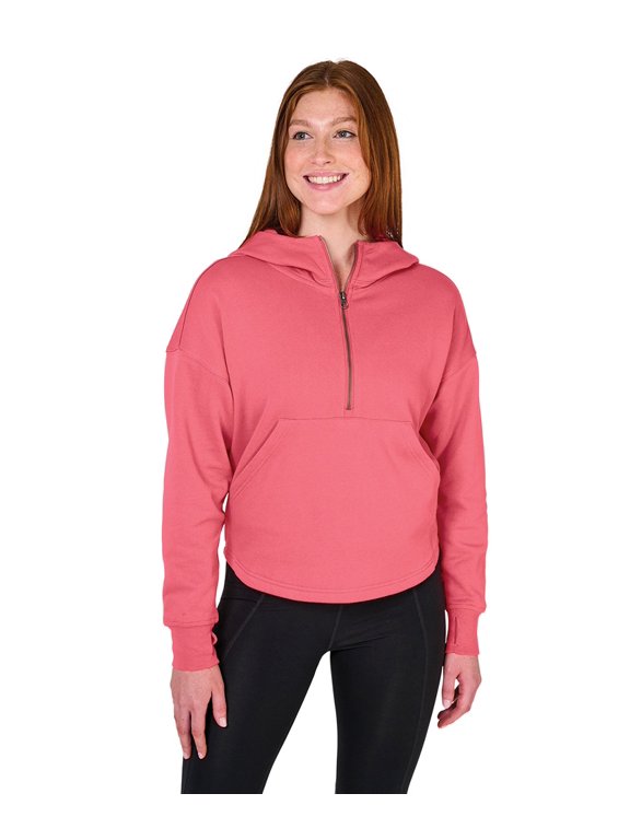 Apparel 5527 Women's Willow Scallop Hem Hoodie-Watermelon-XXL