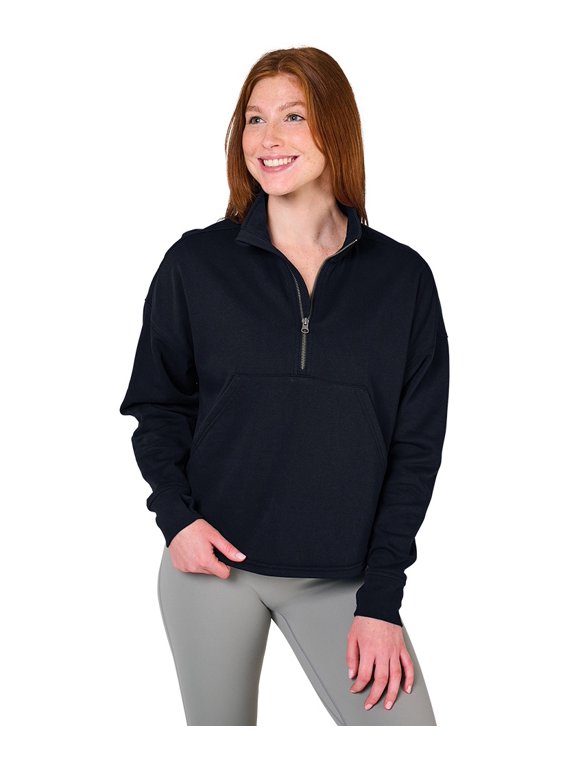 Apparel 5628 Women's Willow Half Zip Sweatshirt-Navy-XXL