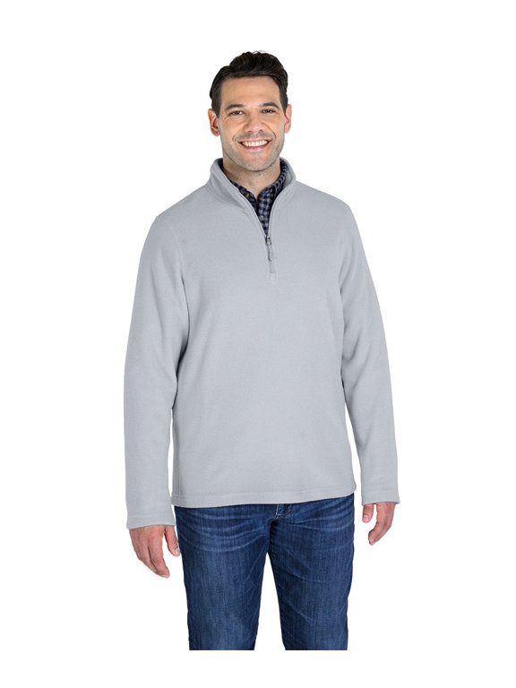 Apparel 9572 Men's Compass Microfleece Pullover-Ice Grey-3XL