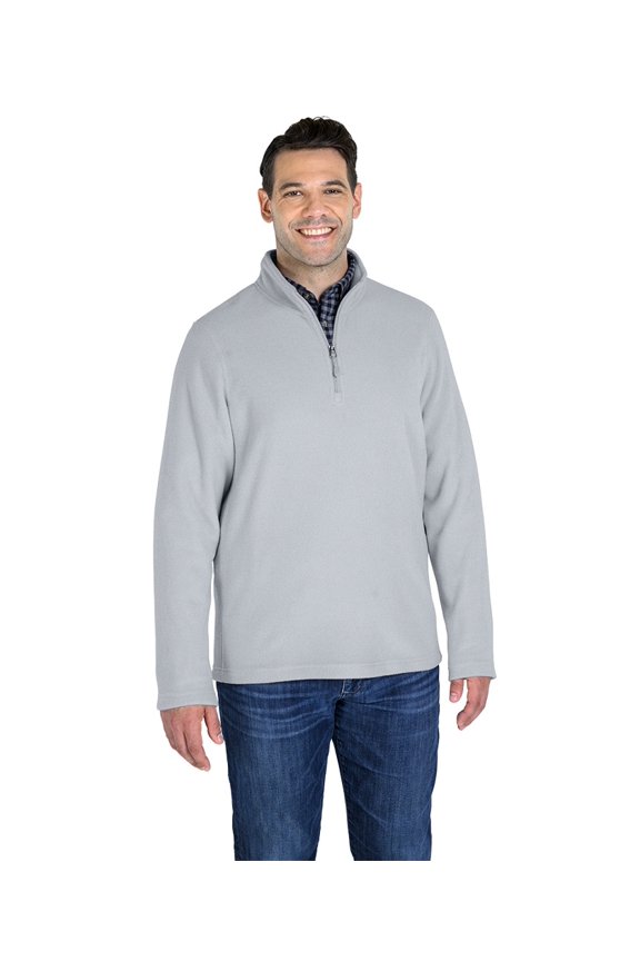 Apparel 9572 Men's Compass Microfleece Pullover-Ice Grey-XXL
